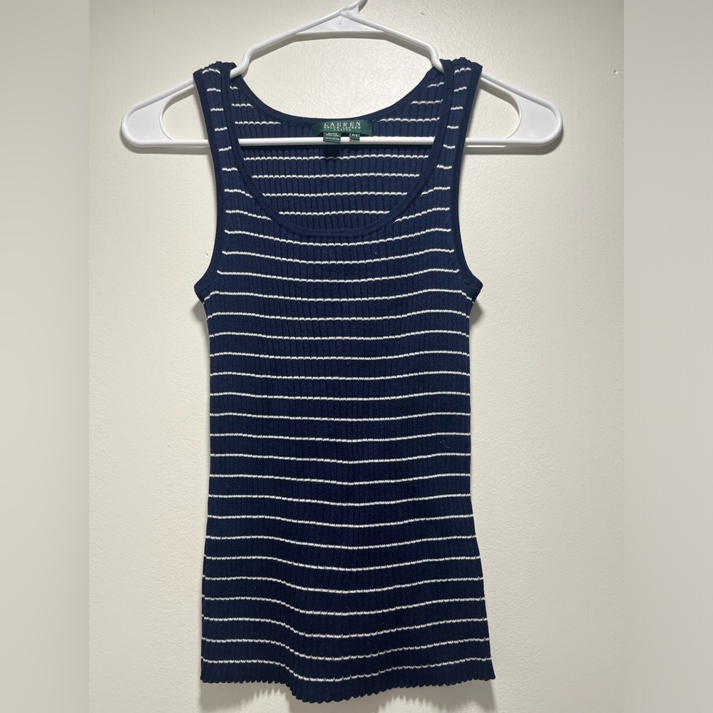 Ralph Lauren ribbed top size petite small